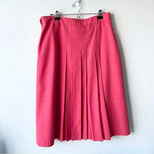 Vintage Jacques Vert Pleated Midi Skirt Made in England